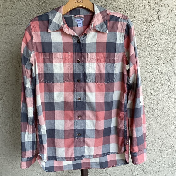Carhartt Women’s Plaid Button Front, Size S 4/6 - Picture 1 of 4